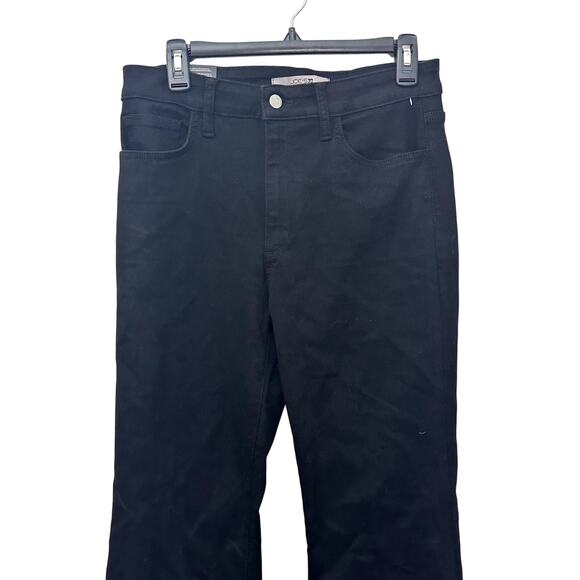 Joes Jeans High Rise Flare Jeans Button Zipper Fly Solid Black Women's 29 NWT - Picture 3 of 10